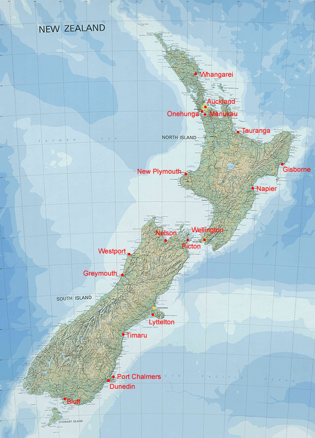 ports map